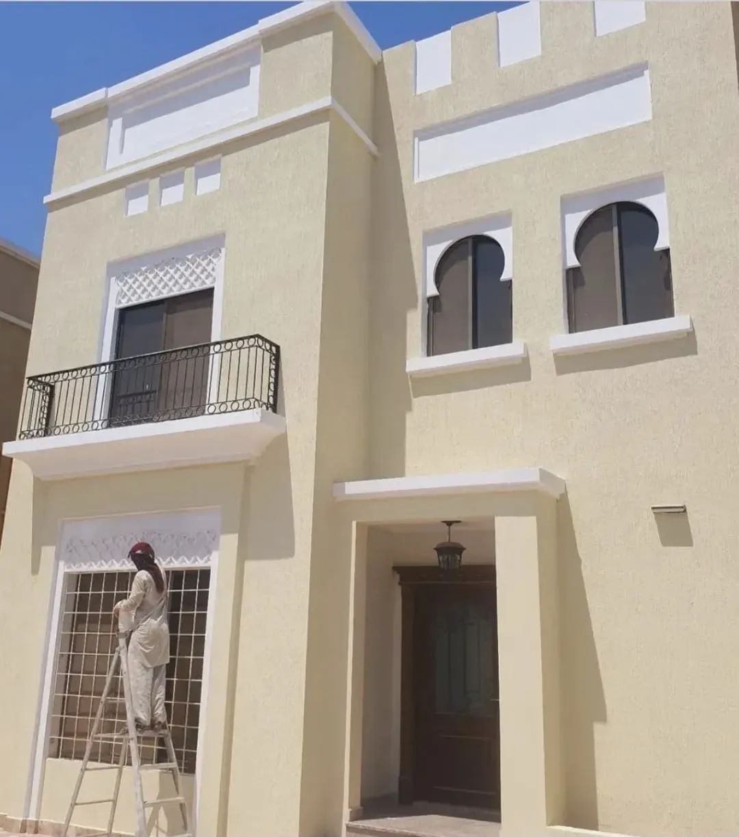 معلم دهانات بروفايل خارجي في حي السنابل بجدة 