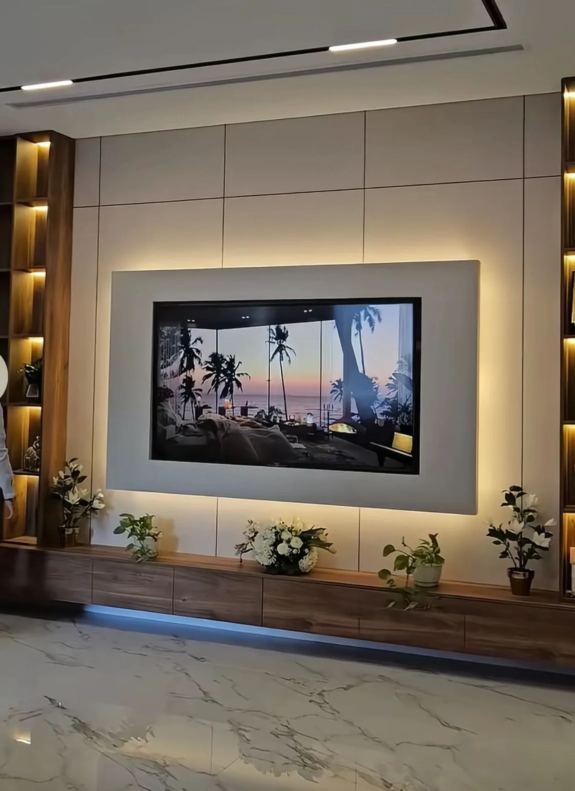 ديكورات جبس بورد شاشات بجدة: أحدث تصاميم شاشات بلازما مودرن 